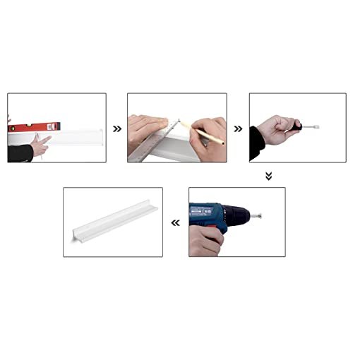 SONGMICS svvehylde - hjglans hvid MDF (st med 2)