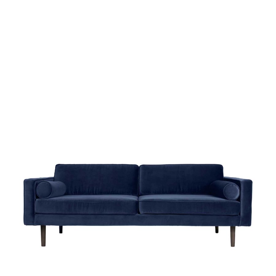 BROSTE COPENHAGEN Wind sofa - bl polyester velour