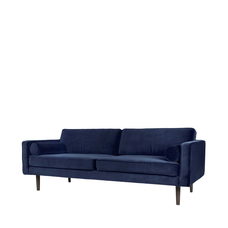 BROSTE COPENHAGEN Wind sofa - bl polyester velour