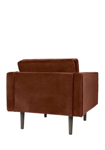 BROSTE COPENHAGEN Wind lnestol - polyester velour, m. armln