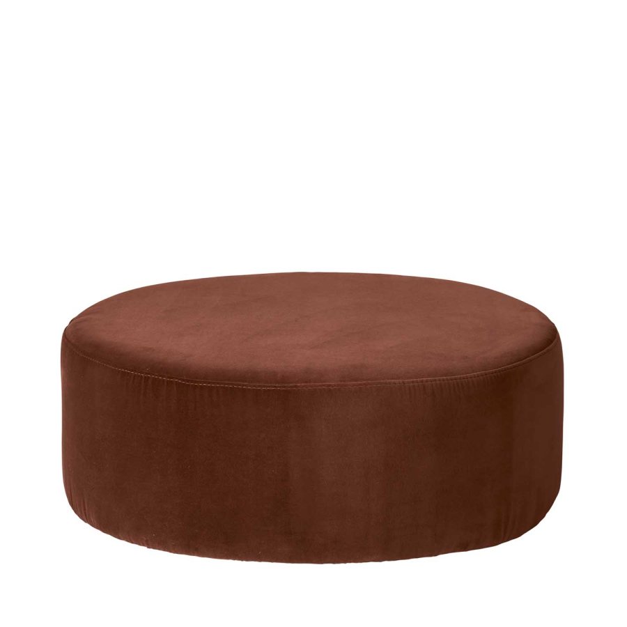 BROSTE COPENHAGEN Wind puf - polyester velour, rund (82)