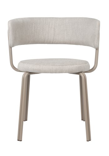 BROSTE COPENHAGEN Oda spisebordsstol - gr stof og jern