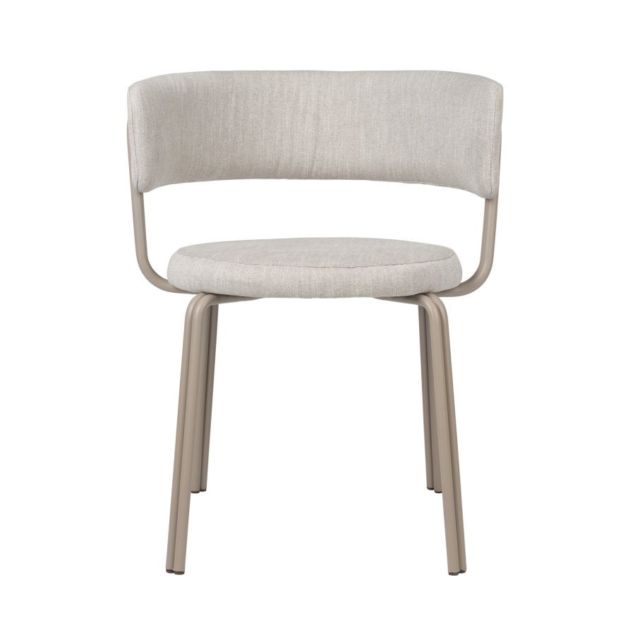 BROSTE COPENHAGEN Oda spisebordsstol - gr stof og jern