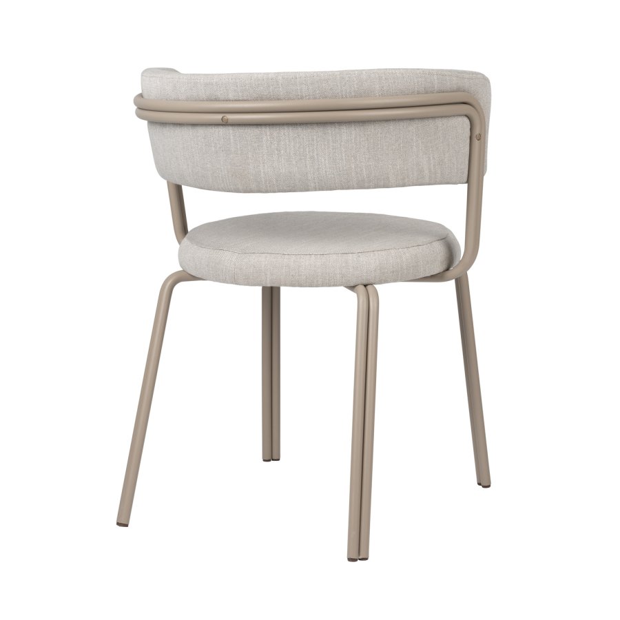 BROSTE COPENHAGEN Oda spisebordsstol - gr stof og jern