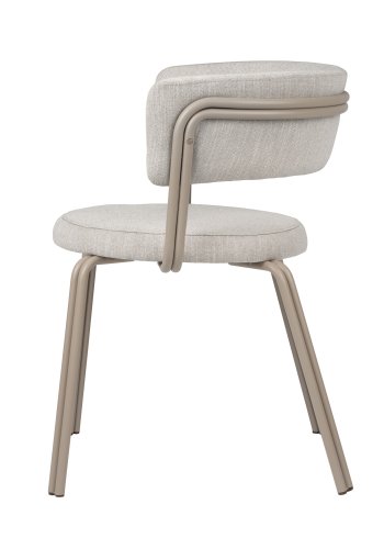 BROSTE COPENHAGEN Oda spisebordsstol - gr stof og jern