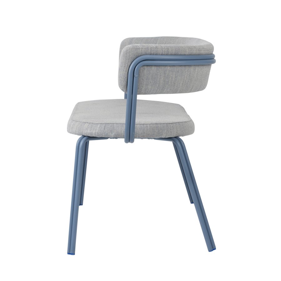 BROSTE COPENHAGEN Oda bnk, m. rygln - stof og bl jern (140x55)