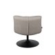 DUTCHBONE Bar loungestol - lysegr polyester og sort stl