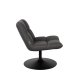 DUTCHBONE Bar loungestol - mrkegr polyester og sort stl