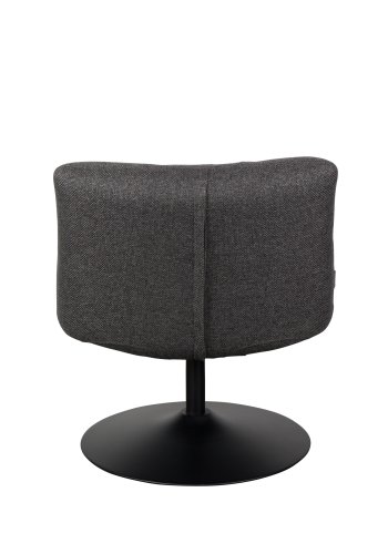 DUTCHBONE Bar loungestol - mrkegr polyester og sort stl
