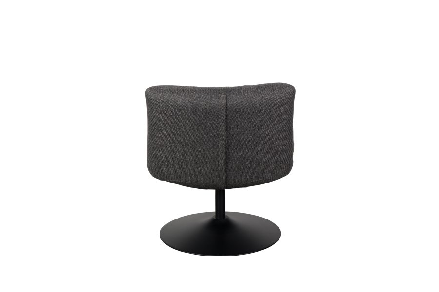 DUTCHBONE Bar loungestol - mrkegr polyester og sort stl