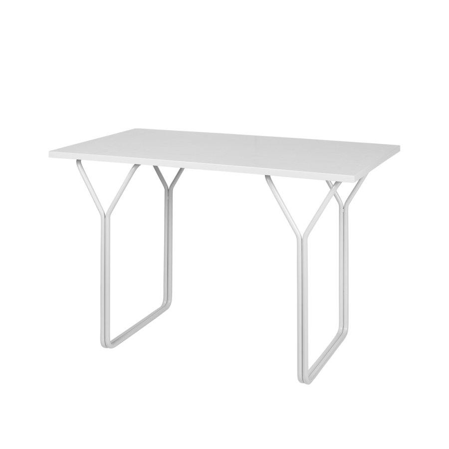 BROSTE COPENHAGEN Berit skrivebord, rektangulr - gr asketrsfinér og gr stl (120x60)