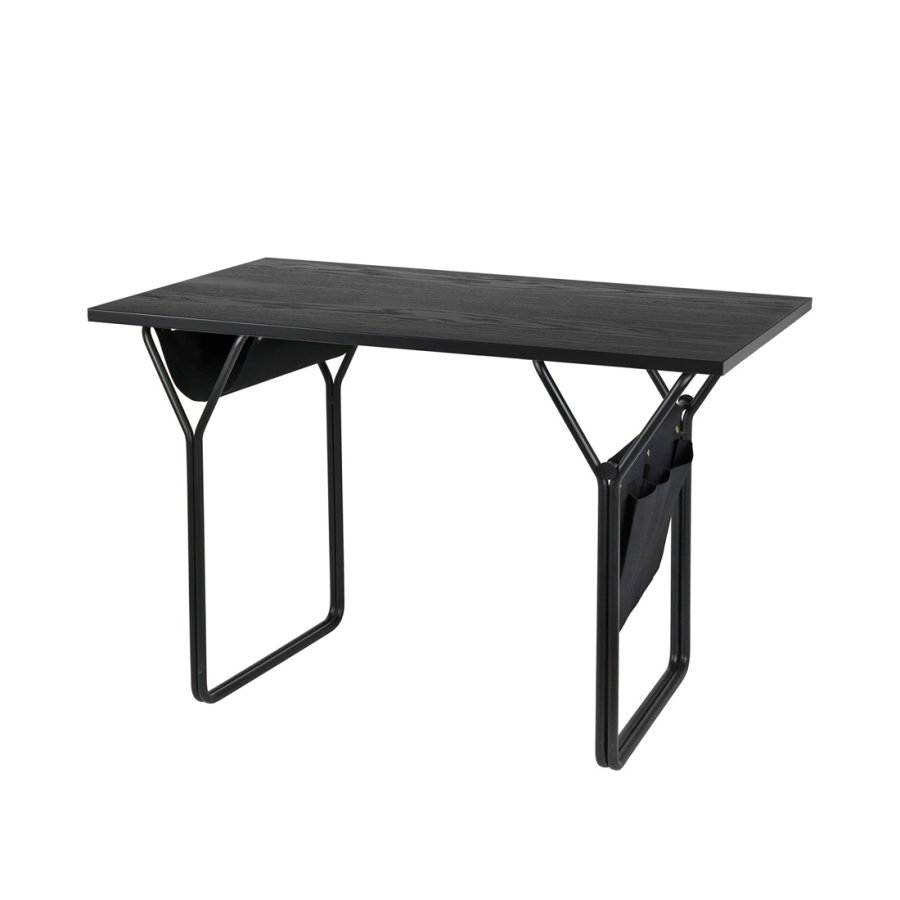 BROSTE COPENHAGEN Berit skrivebord, rektangulr - sort asketrsfinér og sort stl (120x60)