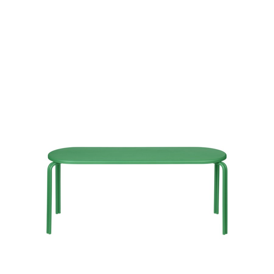 BROSTE COPENHAGEN Oda bnk, rektangulr - grn asketrsfinér og stl (110x36)