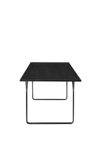 BROSTE COPENHAGEN Berit spisebord, rektangulr - sort asketrsfinér og sort stl (180x80)