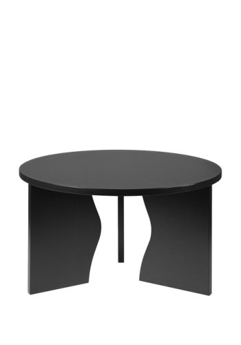 BROSTE COPENHAGEN Brook sidebord, rund - sort asketrsfinér (60)