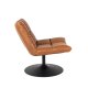 DUTCHBONE Bar loungestol - brun PU og sort stl