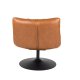 DUTCHBONE Bar loungestol - brun PU og sort stl