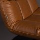 DUTCHBONE Bar loungestol - brun PU og sort stl
