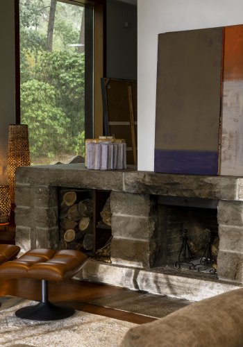 DUTCHBONE Bar loungestol - brun PU og sort stl