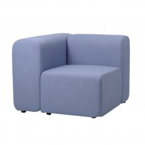 BROSTE COPENHAGEN Lagoon modul hjre hjrne - lysebl stof