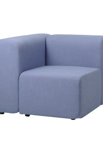 BROSTE COPENHAGEN Lagoon modul hjre hjrne - lysebl stof