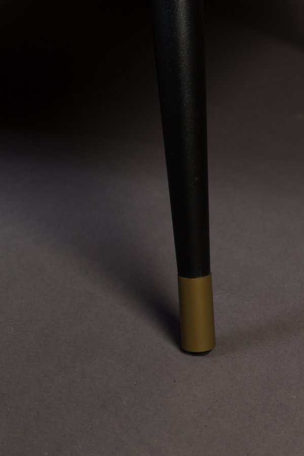 DUTCHBONE Kate loungestol, m. armln - dyb bl ler polyester og sort jern