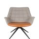 ZUIVER Doulton Lounge stol vintage brun