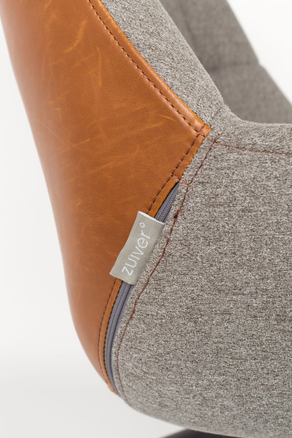 ZUIVER Doulton Lounge stol vintage brun