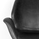 ZUIVER Nikki loungestol, m. armln - sort PU og stl