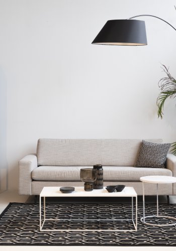 ZUIVER Nikki loungestol, m. armln - sort PU og stl