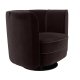 DUTCHBONE Flower loungestol, m. armln - sort polyester fljl og sort stl