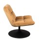 DUTCHBONE Bar loungestol - gyldenbrun polyester og sort stl