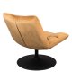 DUTCHBONE Bar loungestol - gyldenbrun polyester og sort stl