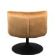 DUTCHBONE Bar loungestol - gyldenbrun polyester og sort stl