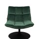 DUTCHBONE Bar loungestol - grn fljl stof og sort stl