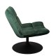DUTCHBONE Bar loungestol - grn fljl stof og sort stl