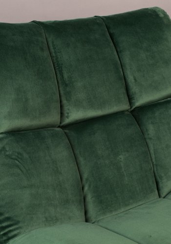 DUTCHBONE Bar loungestol - grn fljl stof og sort stl