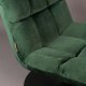 DUTCHBONE Bar loungestol - grn fljl stof og sort stl