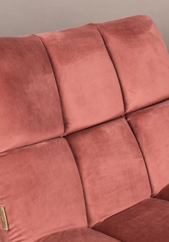 DUTCHBONE Bar loungestol - lyserd fljl stof og sort stl