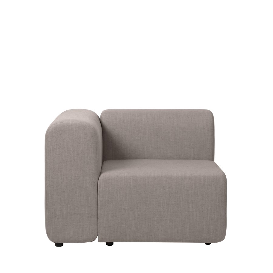 BROSTE COPENHAGEN Lagoon modulsofa hjre hjrnedel - latte stof