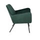 WHITE LABEL LIVING Bon loungestol, m. armln - grn fljl og metal