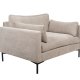 ZUIVER Summer Love Seat, m. armln - beige polyester og stl
