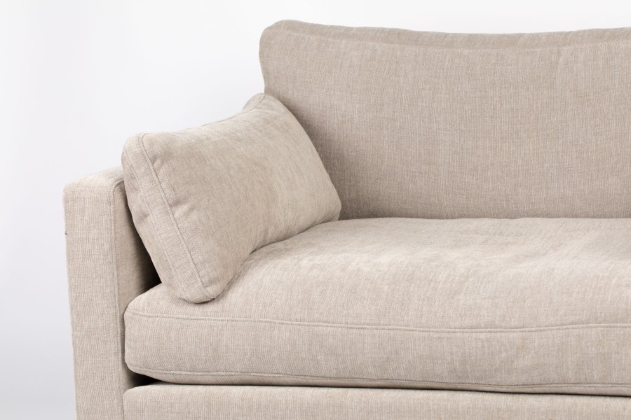 ZUIVER Summer Love Seat, m. armln - beige polyester og stl