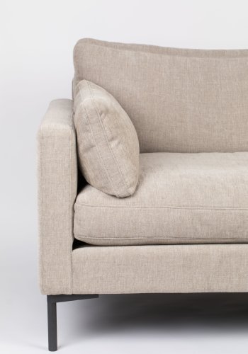 ZUIVER Summer Love Seat, m. armln - beige polyester og stl