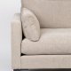 ZUIVER Summer Love Seat, m. armln - beige polyester og stl