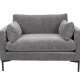 ZUIVER Summer Love Seat, m. armln - antracitgr polyester og stl