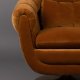 DUTCHBONE Member drejestol, m. armln - orange Whisky bomuld/polyester og messing stl
