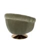 DUTCHBONE Member drejestol, m. armln - oliven grn polyester/bomuld og messing metal