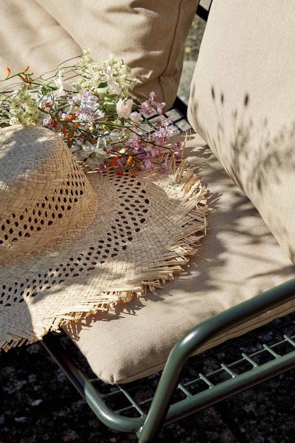 BROSTE COPENHAGEN Gerda udendrs hyndebetrk, rektangulr - beige akryl (44x42)