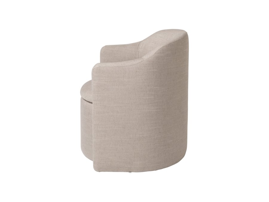 BROSTE COPENHAGEN Pond lnestol, m. armln - latte stof